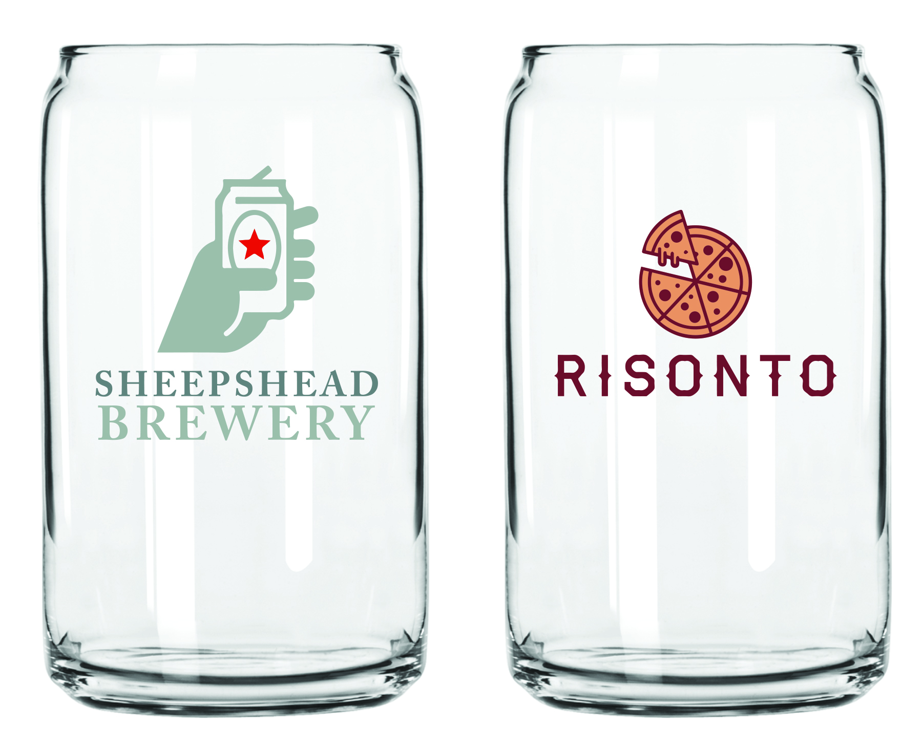 Libbey Beer Can Glass 3