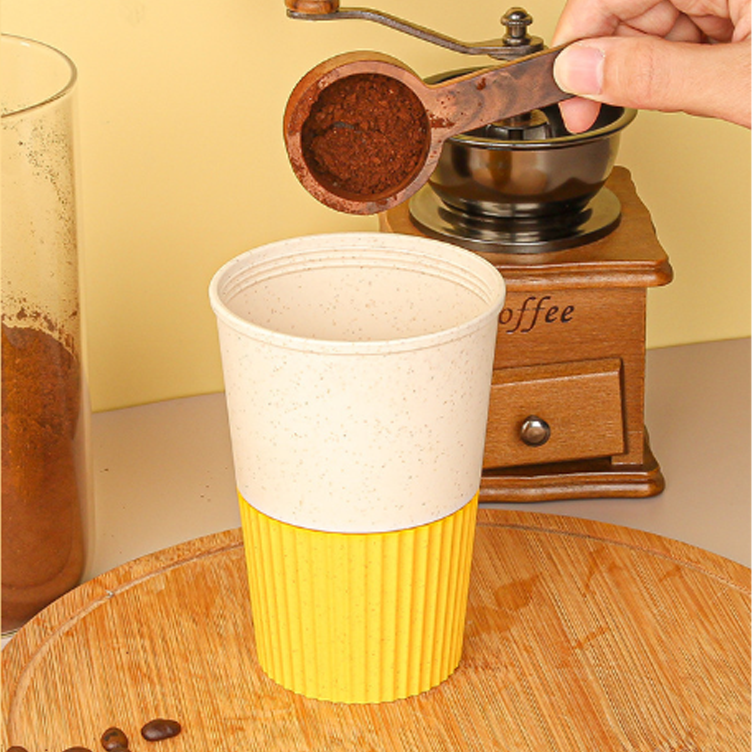 13oz Leak-Proof Food Grade Wheat Straw Coffee Cup 6