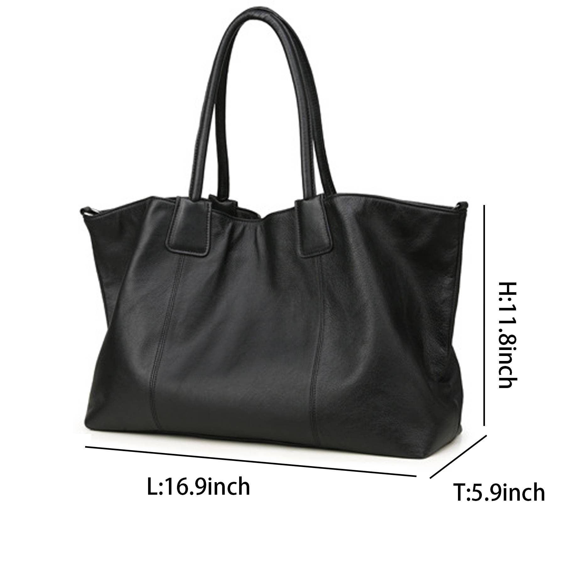 Soft Genuine Leather Top-handle Purse for Women 5
