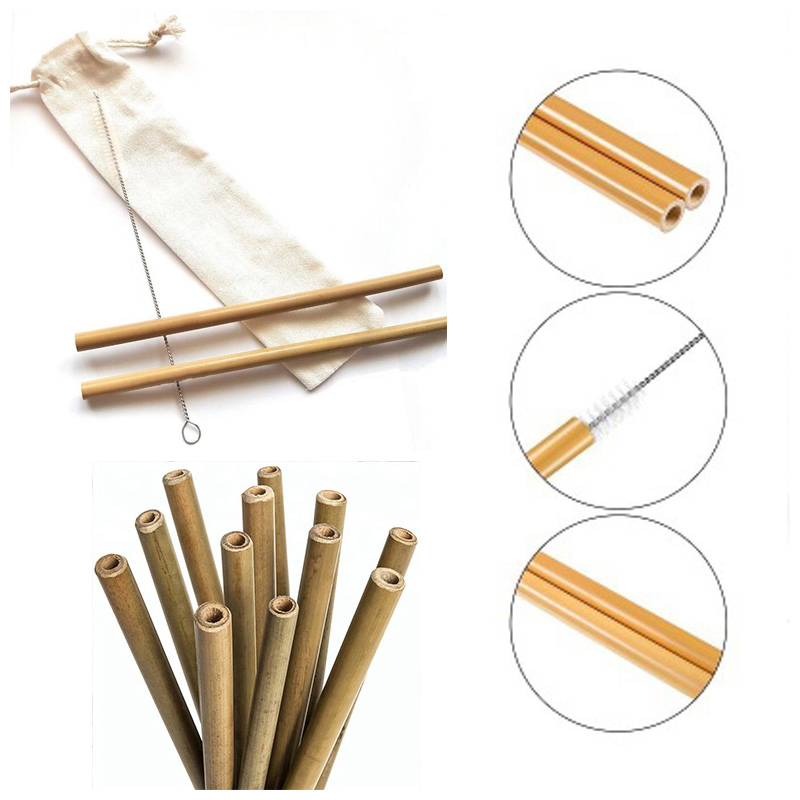 Set of 1 Bamboo Drinking Straws - Reusable & Organic 2