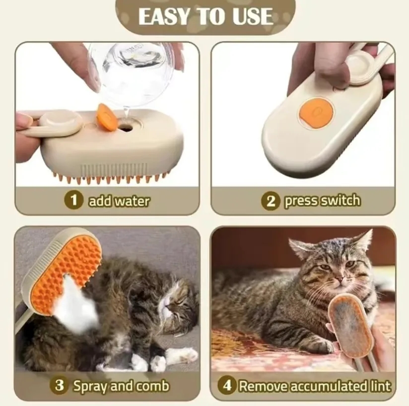 Pet spray massage comb 3
