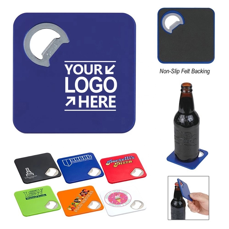 2-in-1 Multifunctional ABS Coaster Bottle Opener 6