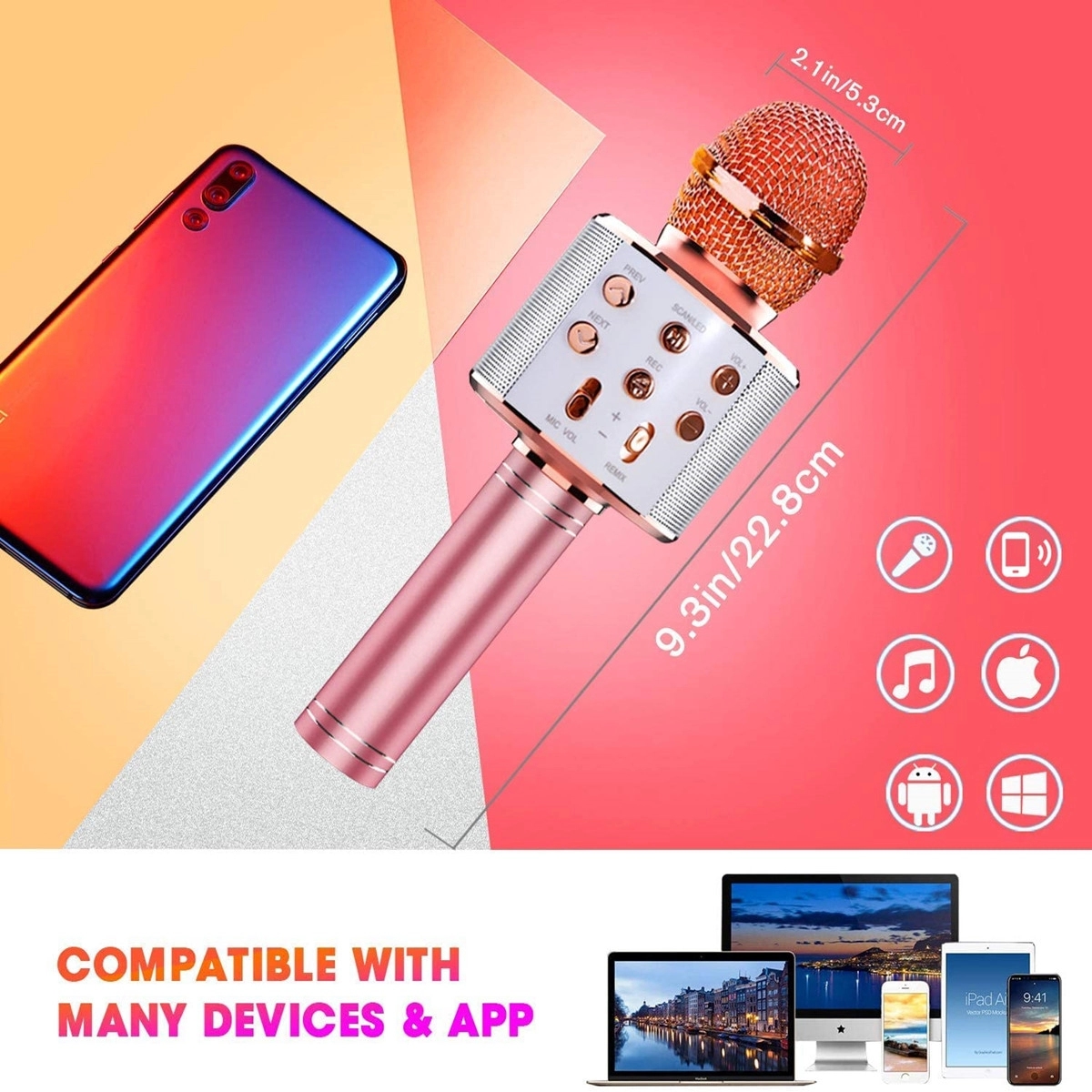 Wireless Bluetooth Karaoke Microphone 6