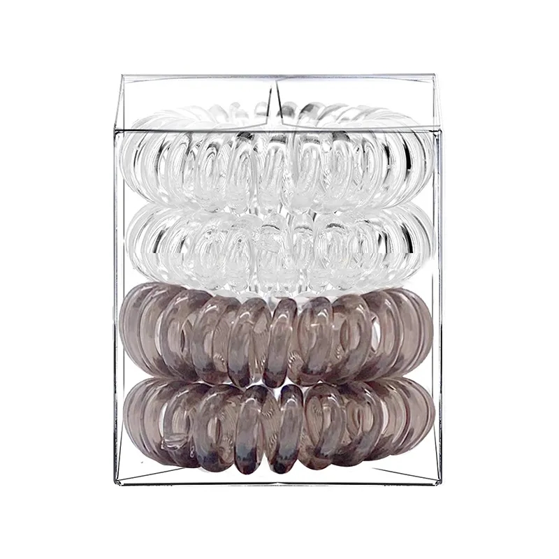 Spiral Phone Cord Hair Ties 2