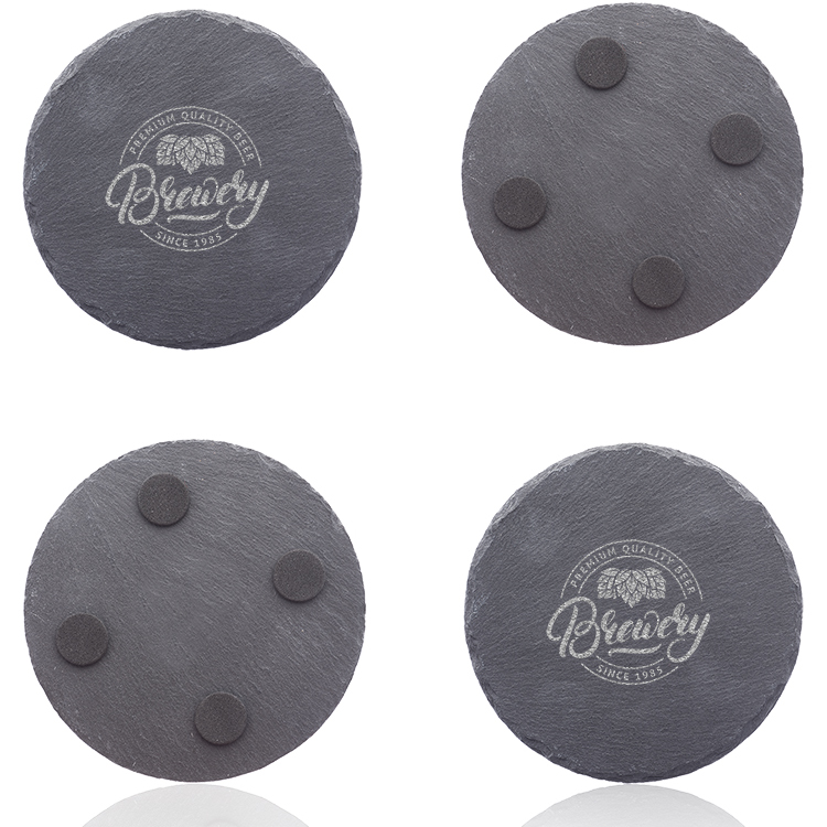 Round Slate Coaster 2