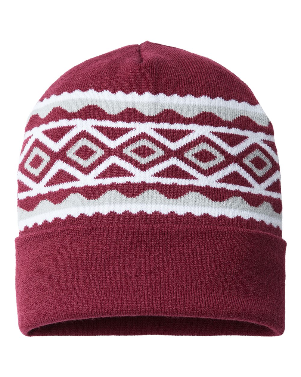USA- Made Diamond Cuffed Beanie - RKD12 4