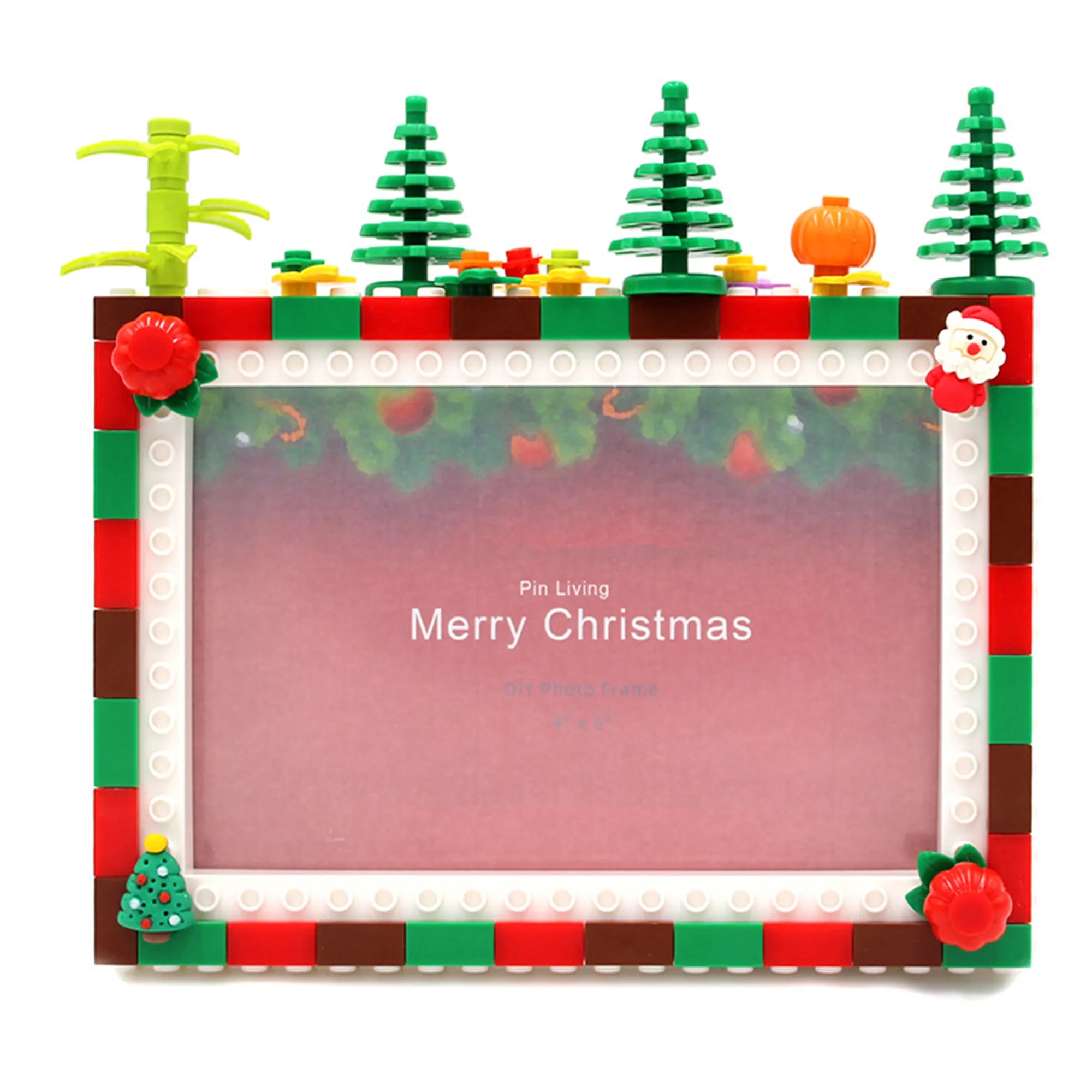 Holiday Calendar Punch Out DIY Building Block Picture Frame 6