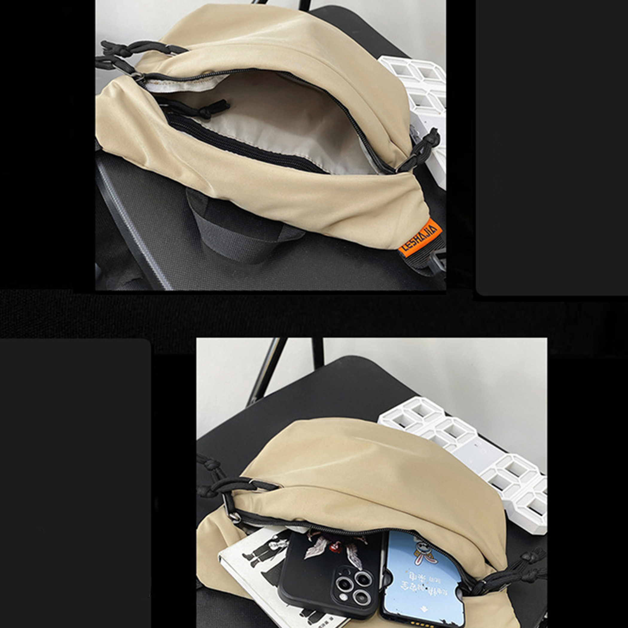 Unisex Adjustable Nylon Sport Crossbody Bag 10