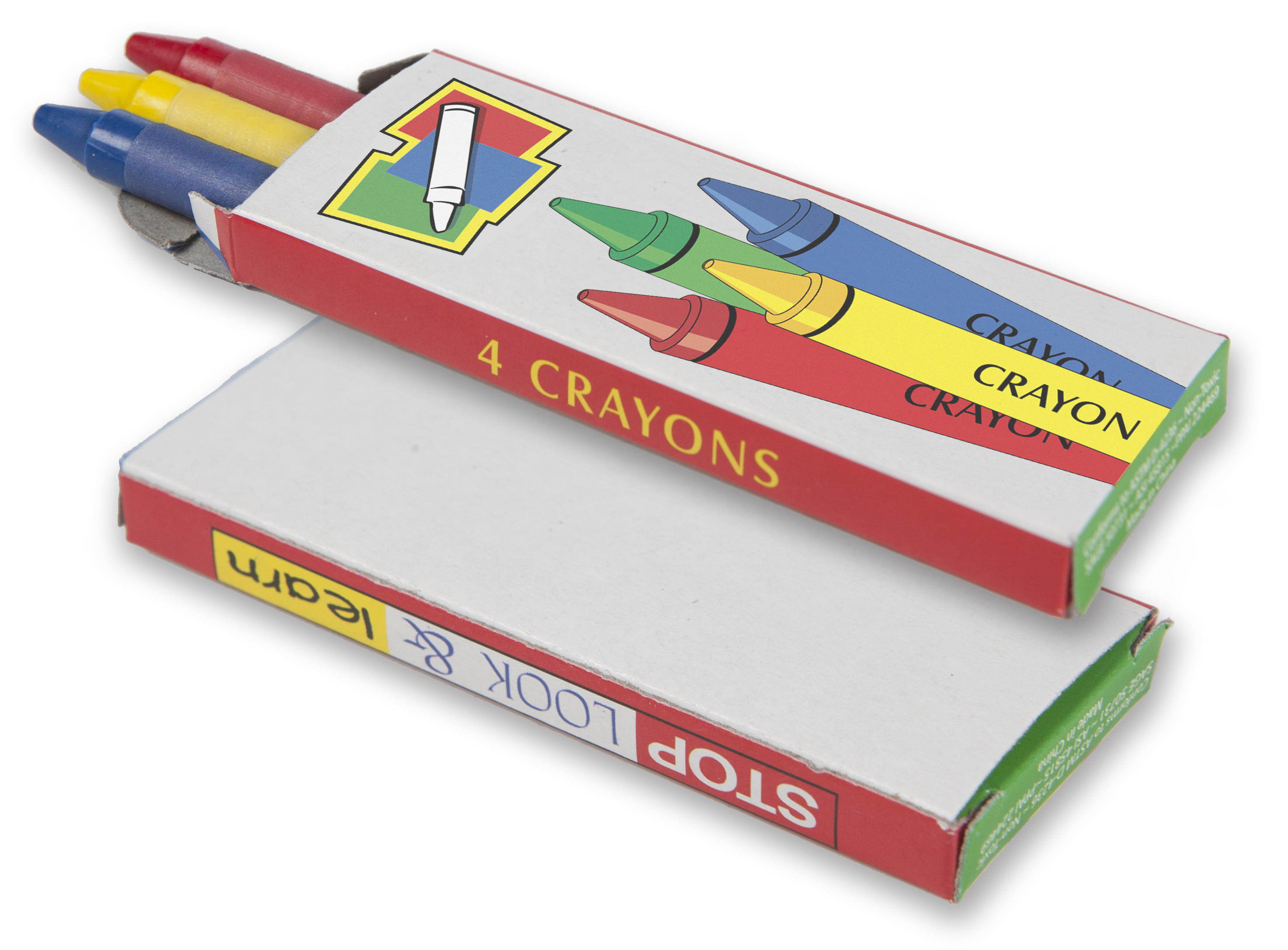 CRAYONS - 4-Pack Box of Children's Crayons 4