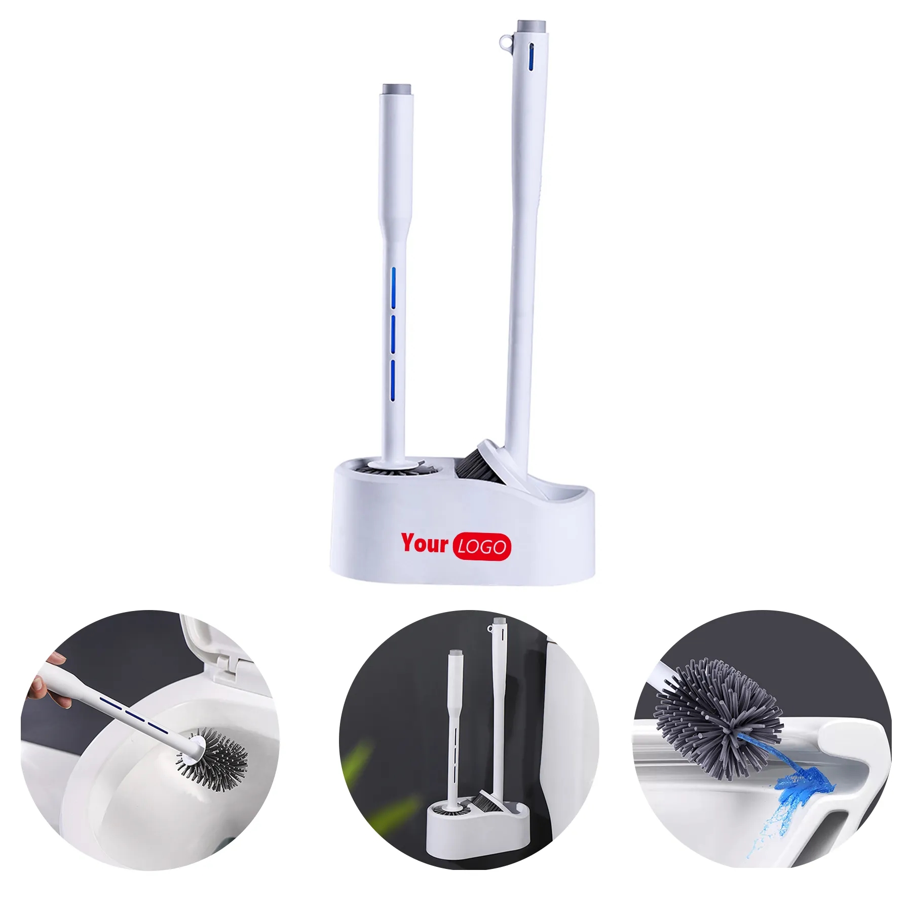 Plastic Ceramic Tile Toilet Brush Combination 6