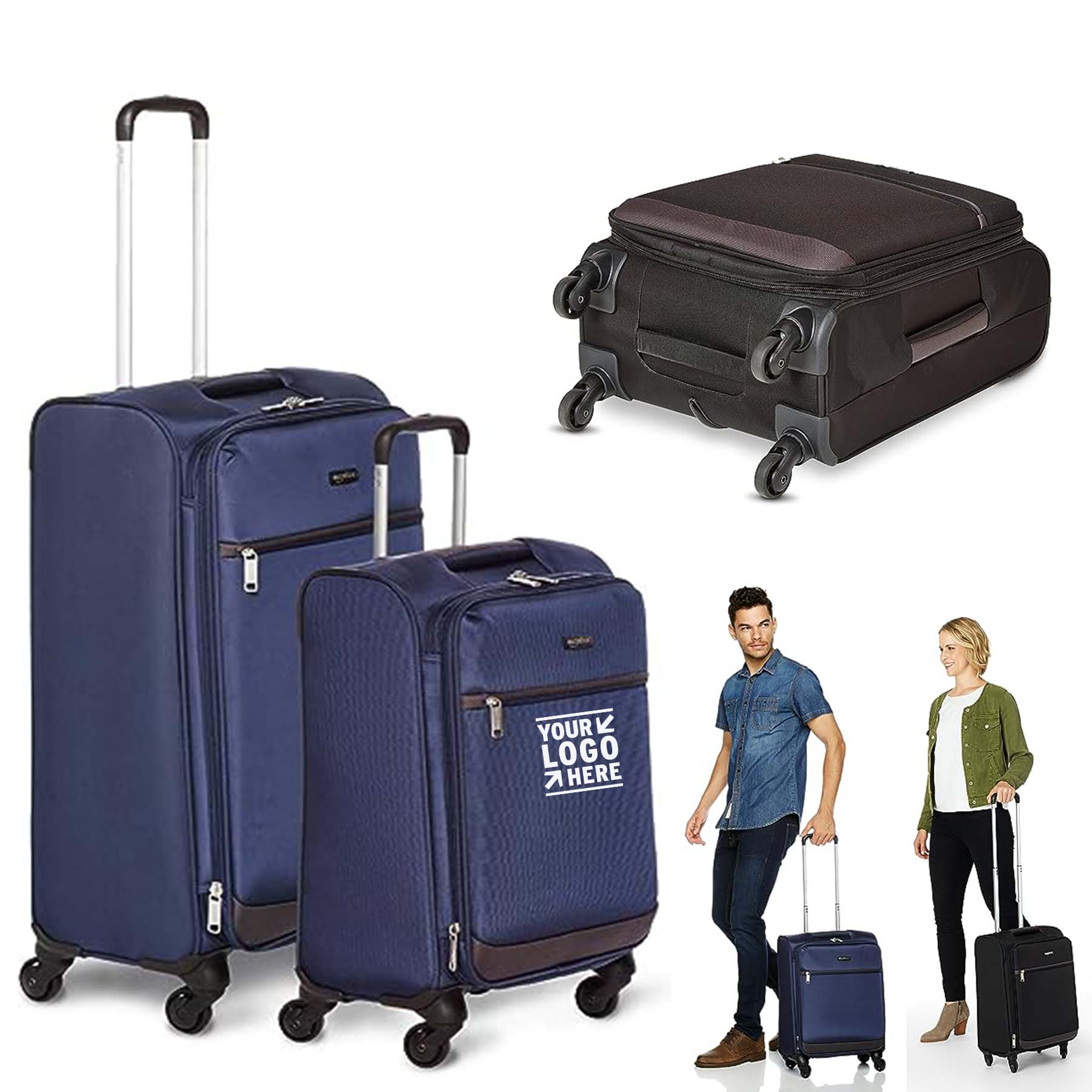 30Inch Softside 360Degree Spinner Wheel Lightweight Travel Suitcase  2