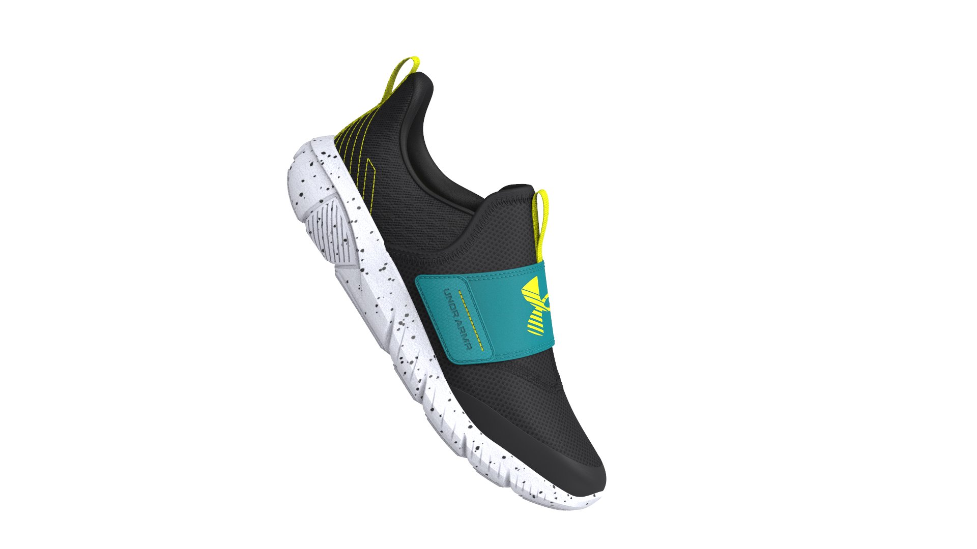 UA Flash Speckle Boys' Grade School Running Shoes 2