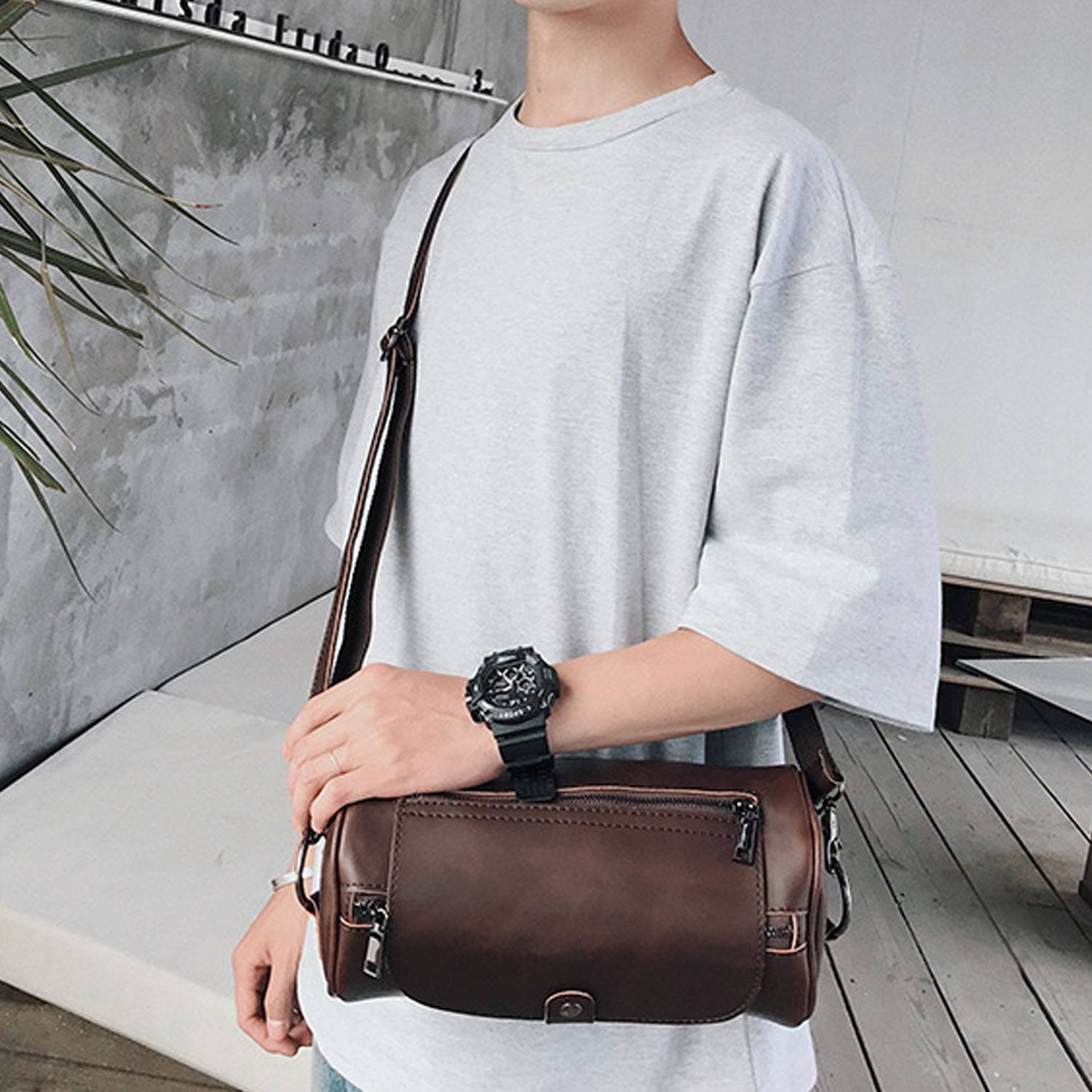 PU Leather Crossbody Sling Chest Bag 5