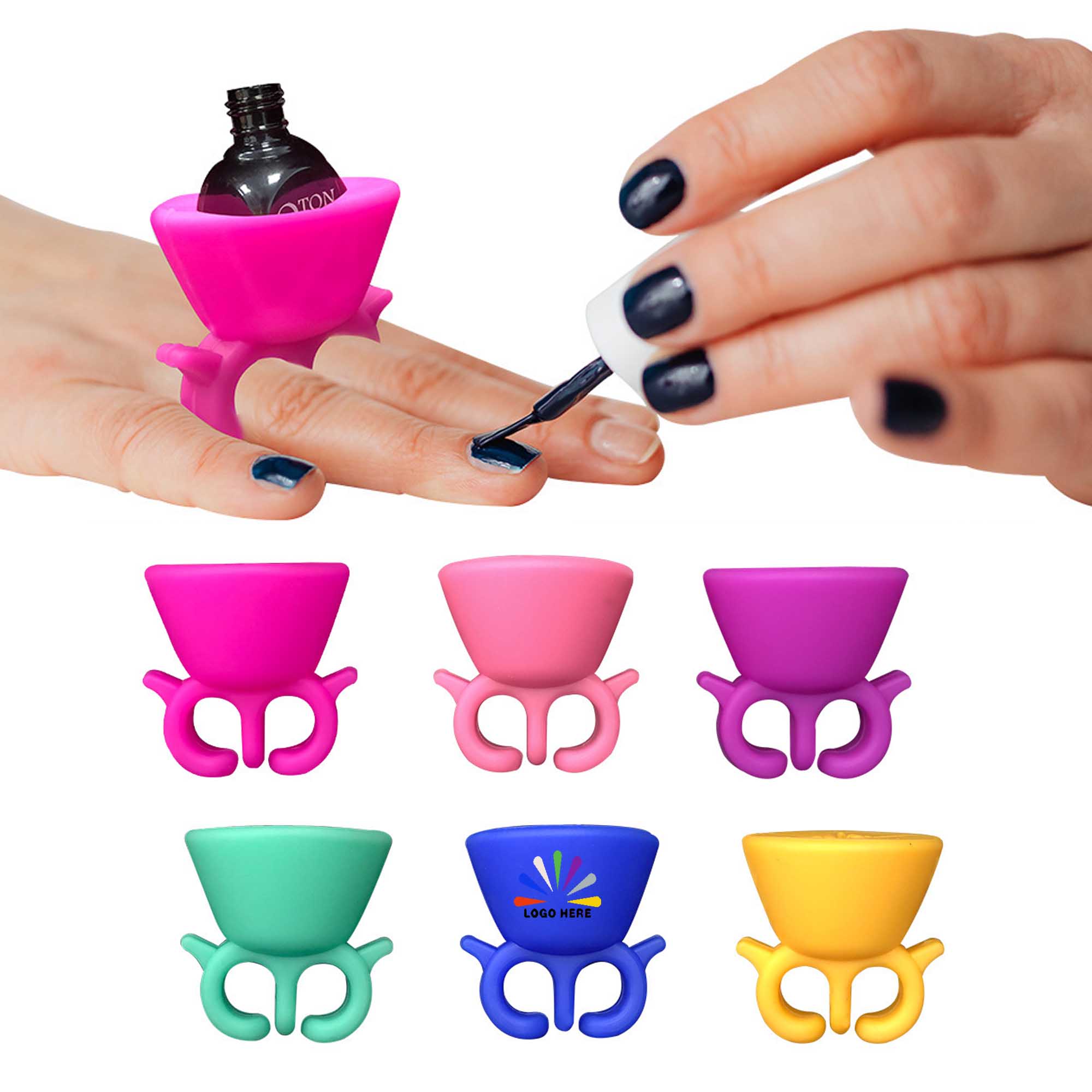 Silicone Nail Polish Bottle Holder 2