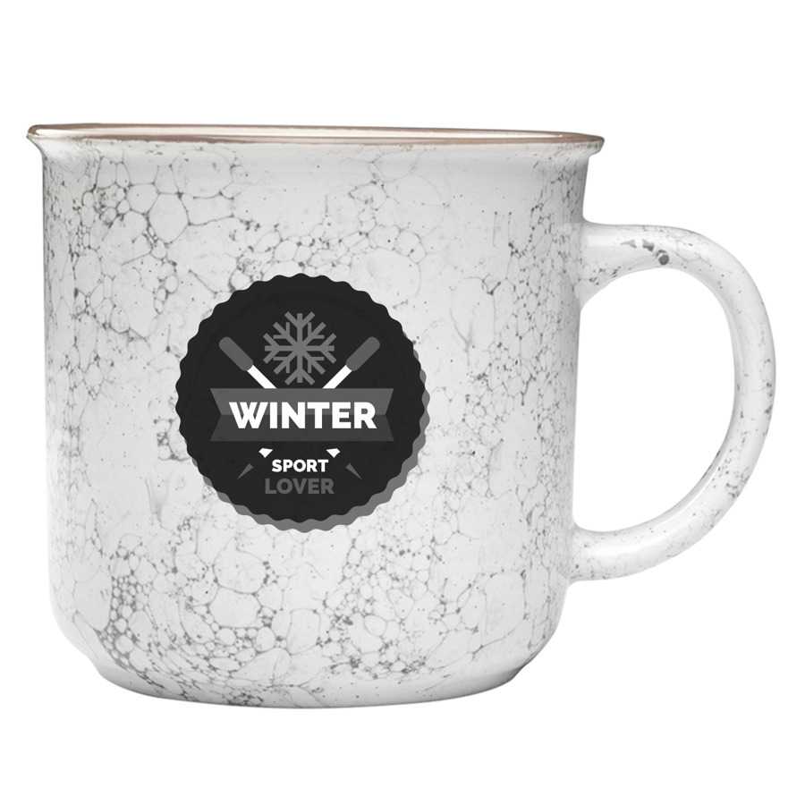 13 oz. Marble Campfire Custom Coffee Mug 2