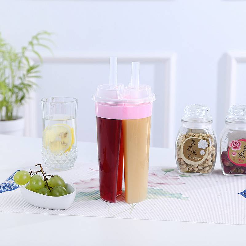 Double-Leaf Plastic Drink Cup 6
