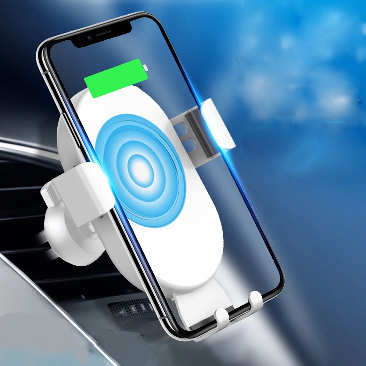Wireless Car Charger 10W Qi Fast Charging Phone Holder 2