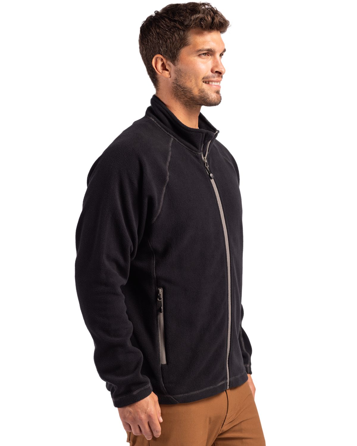 Powder Fleece Full Zip Mens Jacket