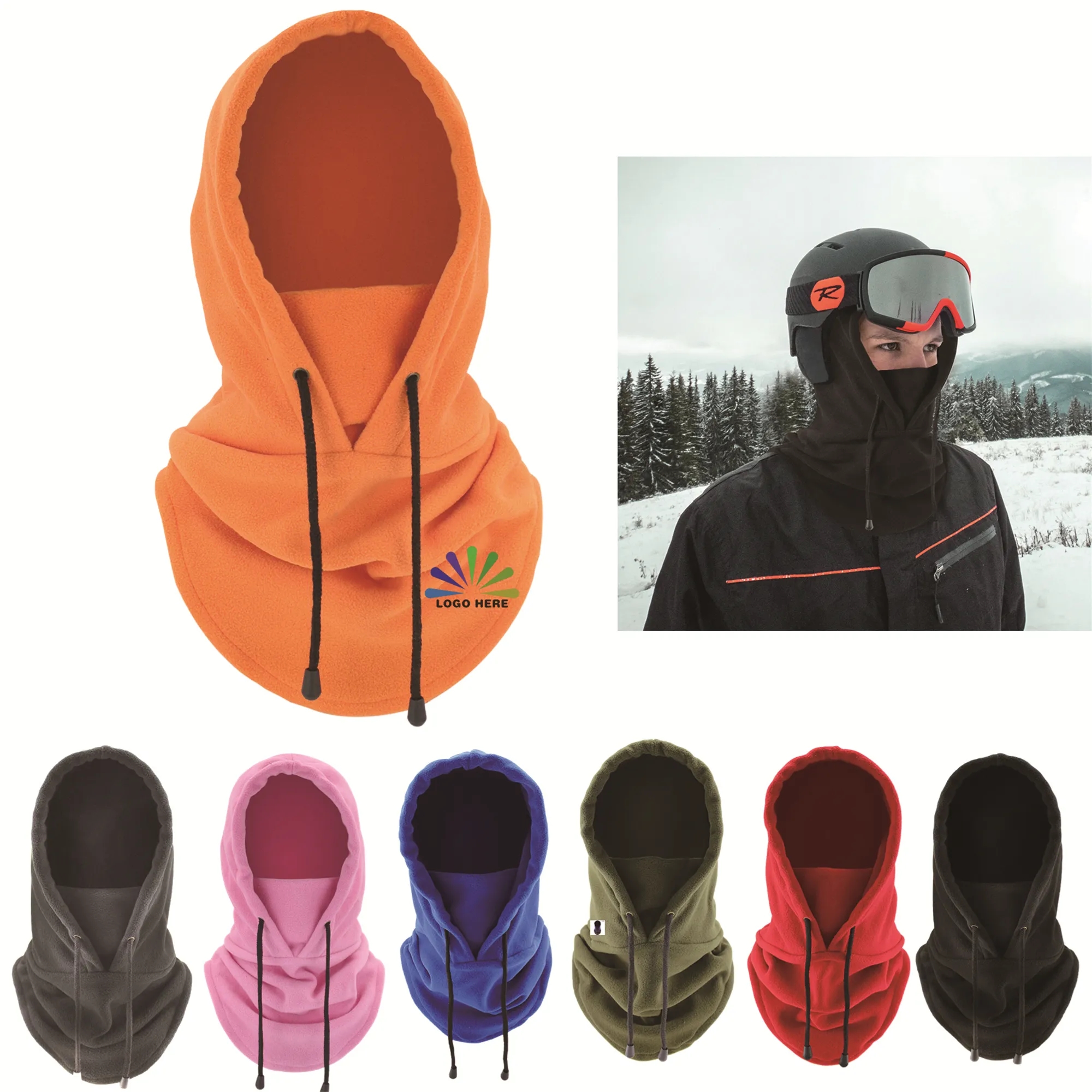 Fleece Balaclava Hood Face Mask 5