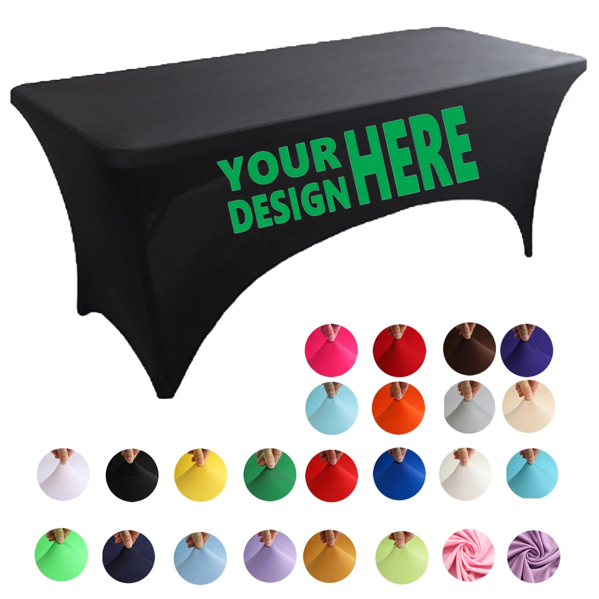 Custom 6FT 230G Full Color Upscale Hotel Restaurant Elastic 1