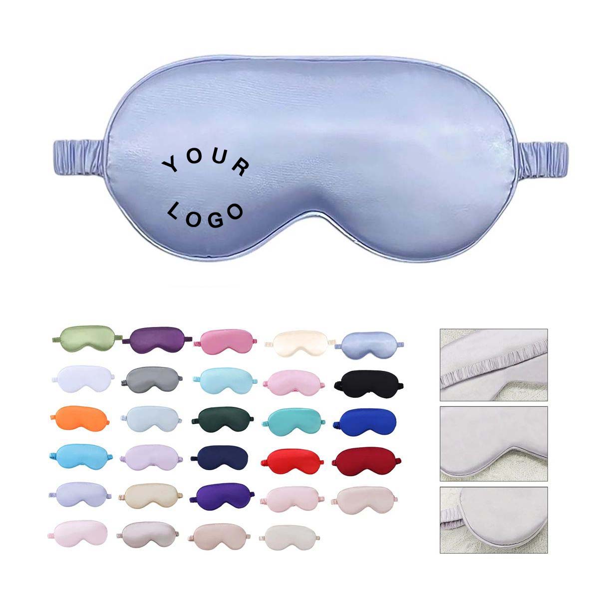 Comfort Fit Silk Eye Mask for Night or Travel 18