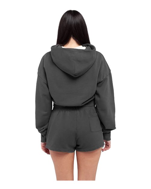 Women's Garment-Dyed Crop Hooded Sweatshirt - SHGWC 12