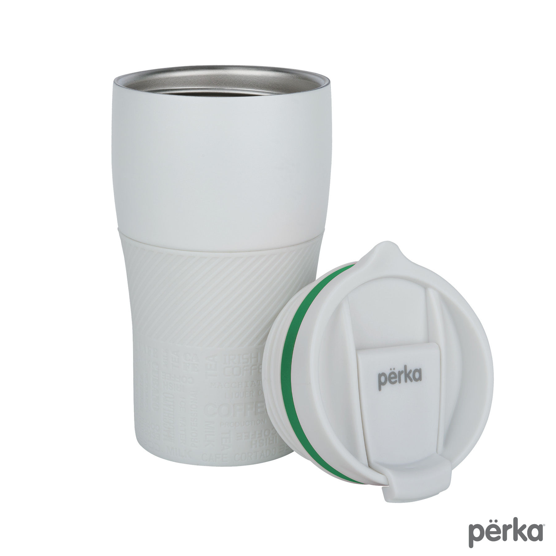 Perka® Cortado 12 oz. Double Wall Recycled Stainless Steel Coffee Tumbler 163