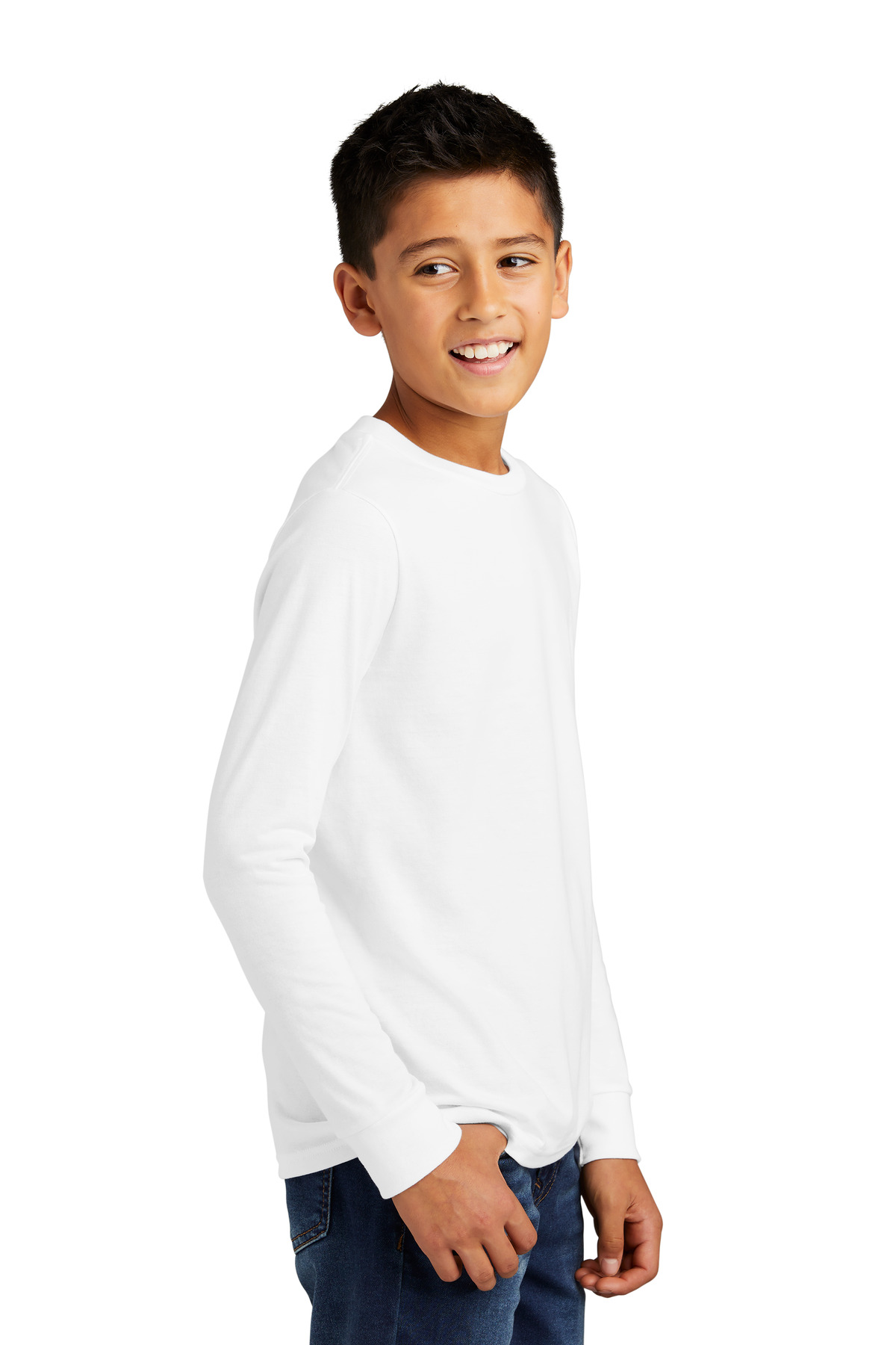 District Youth Perfect Tri Long Sleeve Tee DT132Y 1