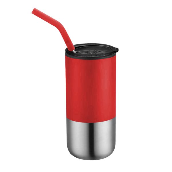 Destin 16oz Double Wall Tumbler w Straw 13