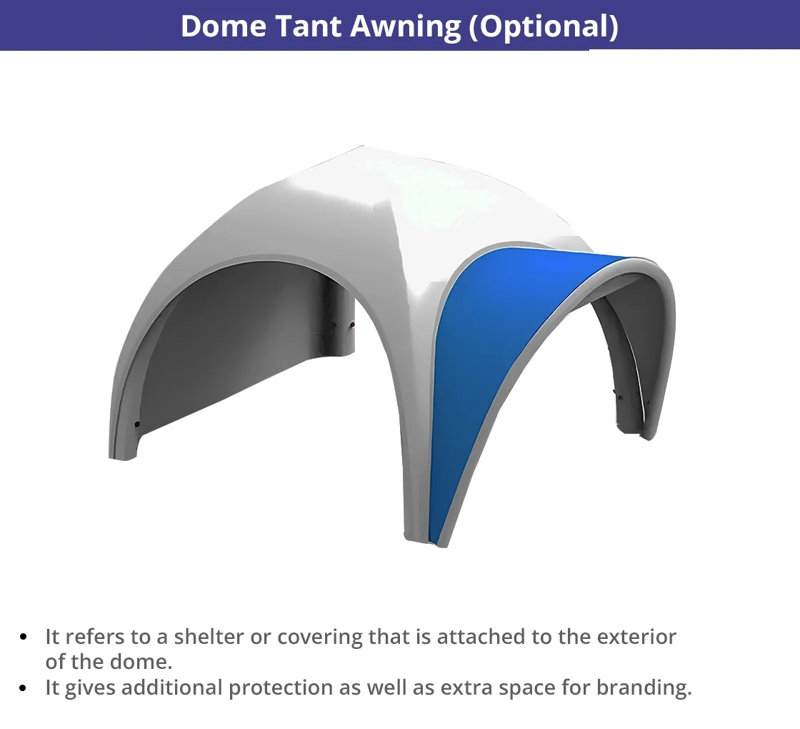 Custom Printed Inflatable Dome Tent -1 (Banner+Topper+Frame) 8