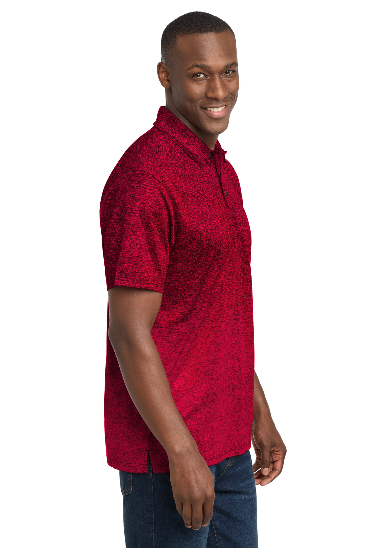 Sport-Tek Ombre Heather Polo. ST671 23