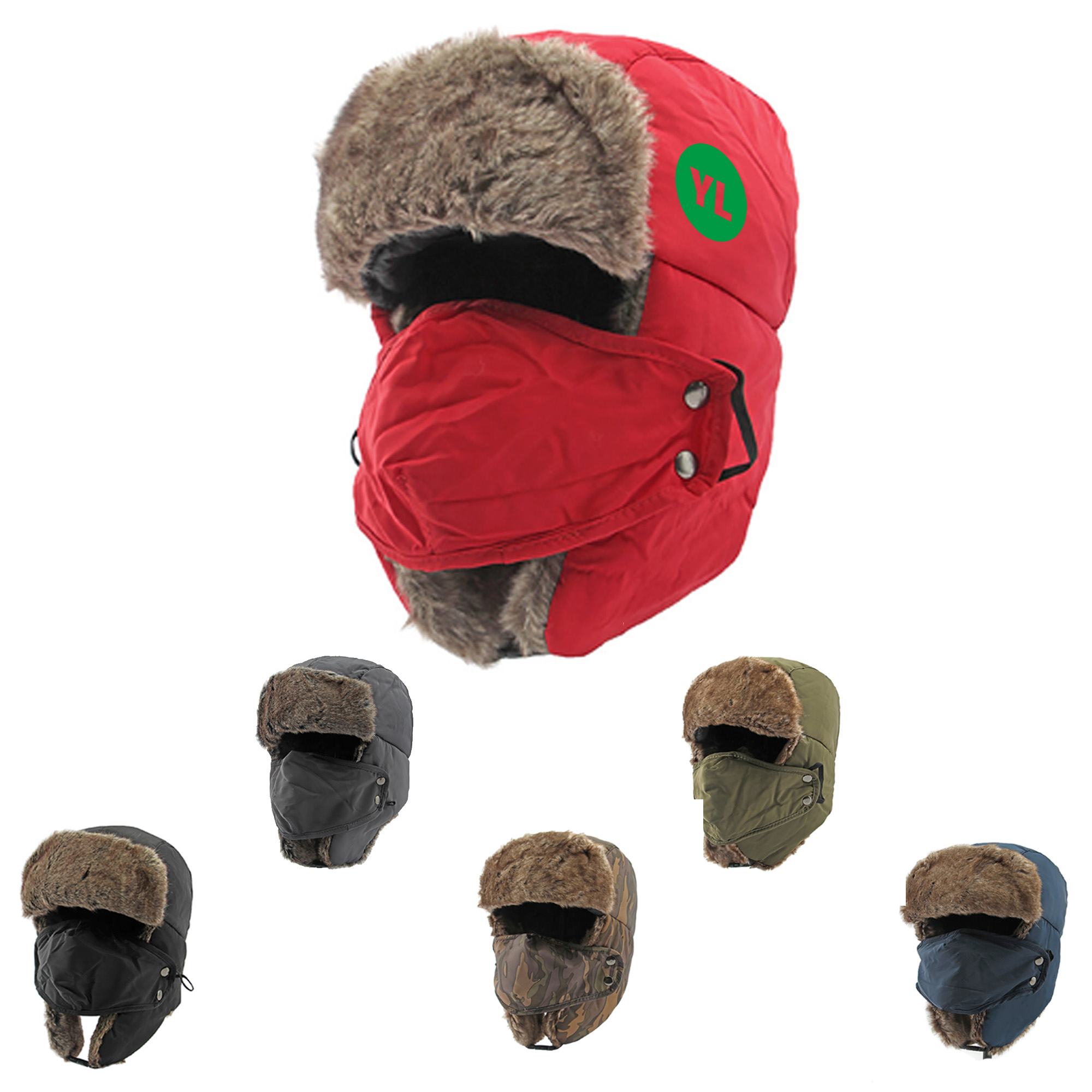 Winter Ear Protection Ski Hat With Mask 2
