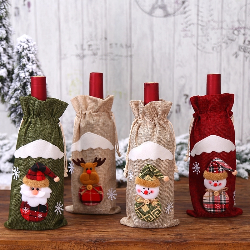 Christmas Wine Bottle Cover 7