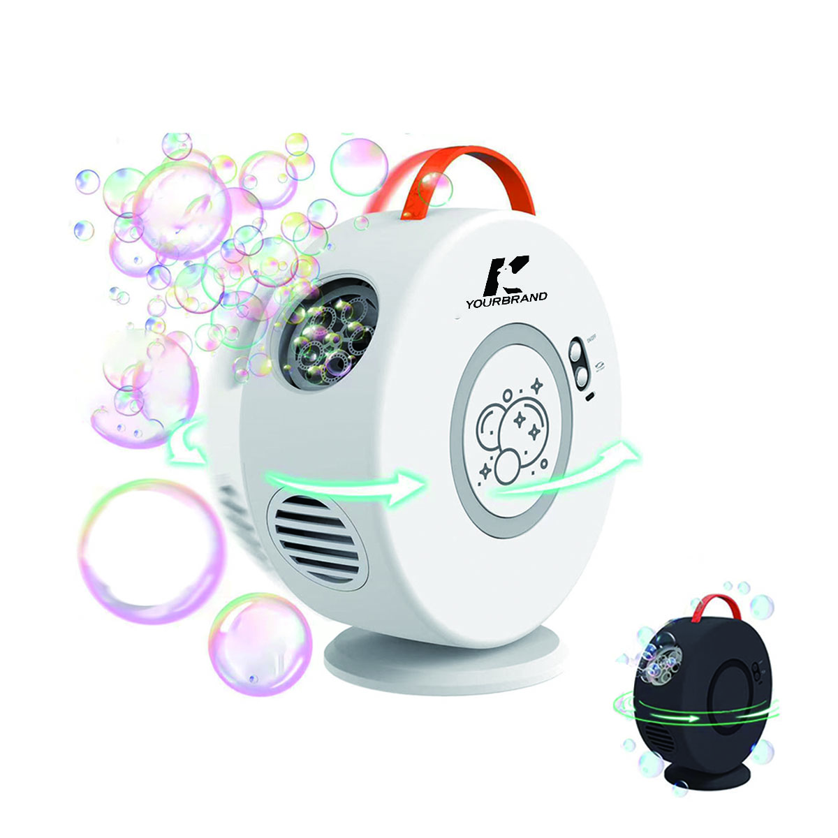 Outdoor party portable automatic rotating bubble machine 2