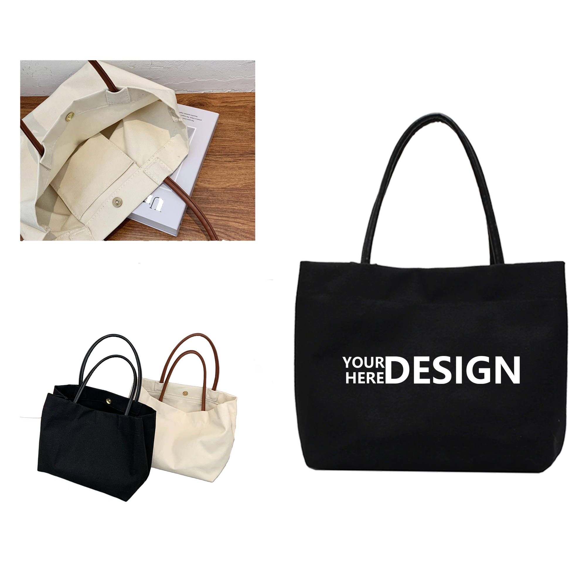 Large Capacity Canvas Shoulder Bag 2