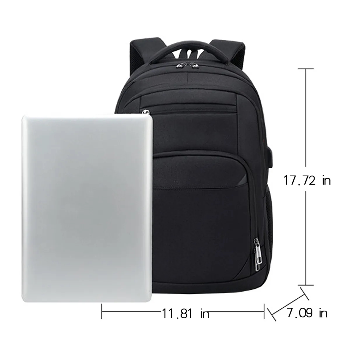 Large Capicity Travel Waterproof Laptop Backpack W/ USB Port 6