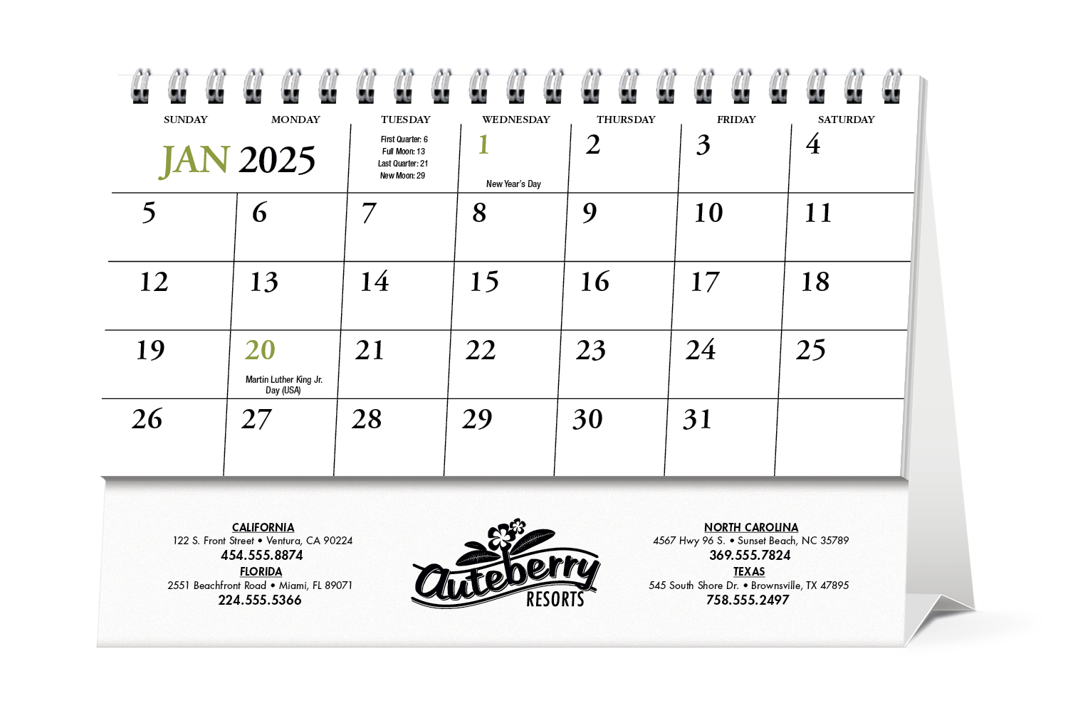 HotLine® Products Scenic America® Desk Tent Calendar 17