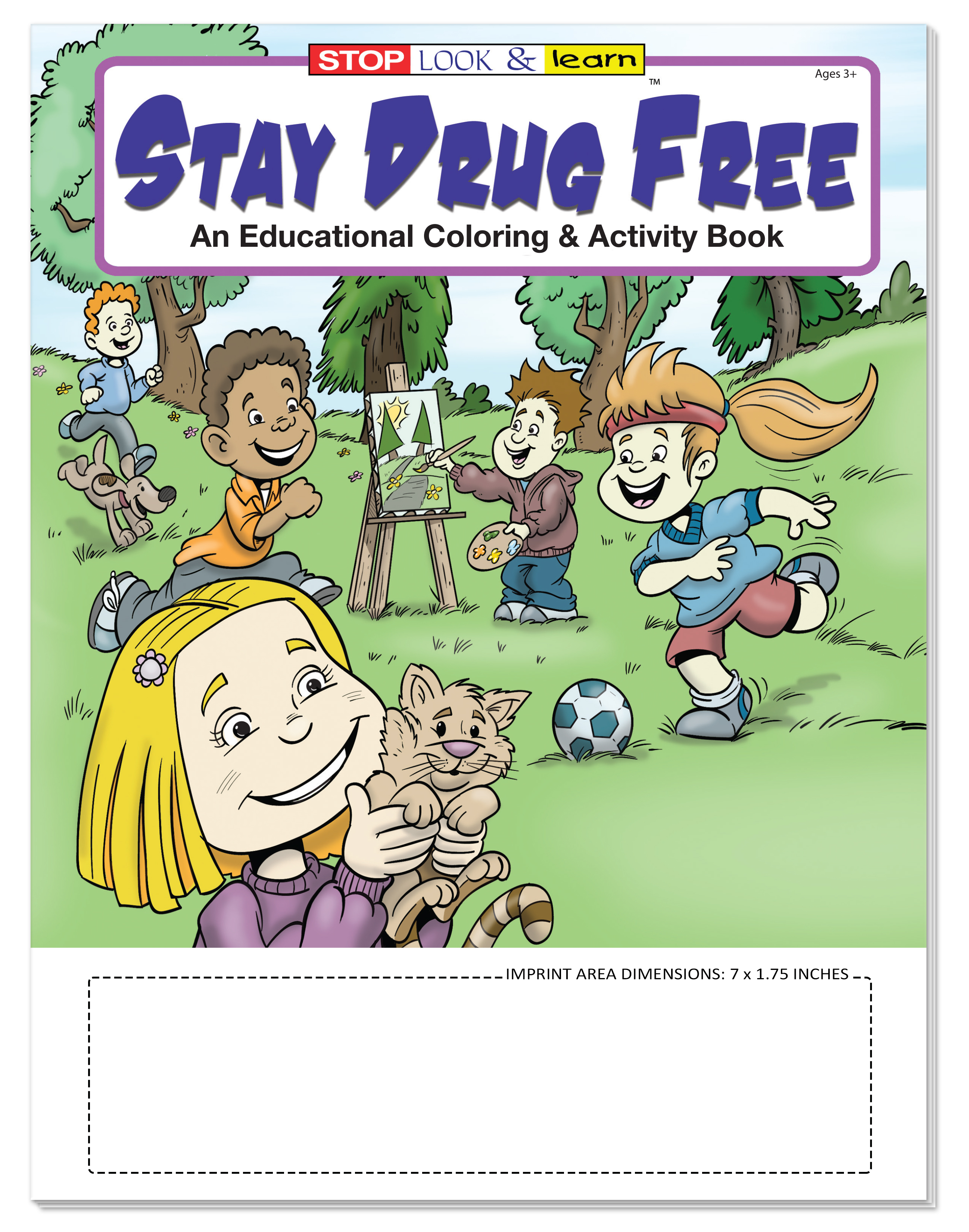 COLORING SET - Stay Drug Free Coloring Book Fun Pack 2