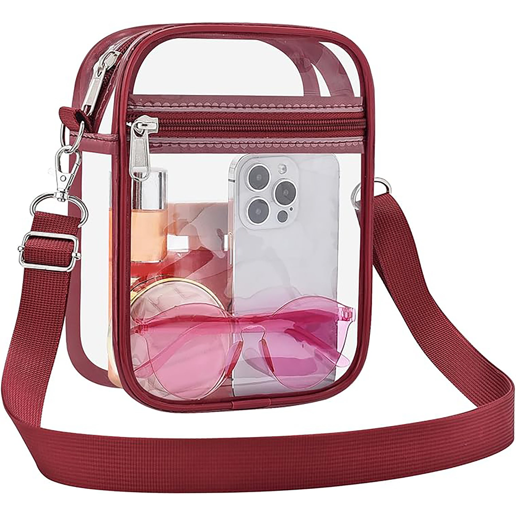 Men's and Women's Transparent Crossbody Wallet 11