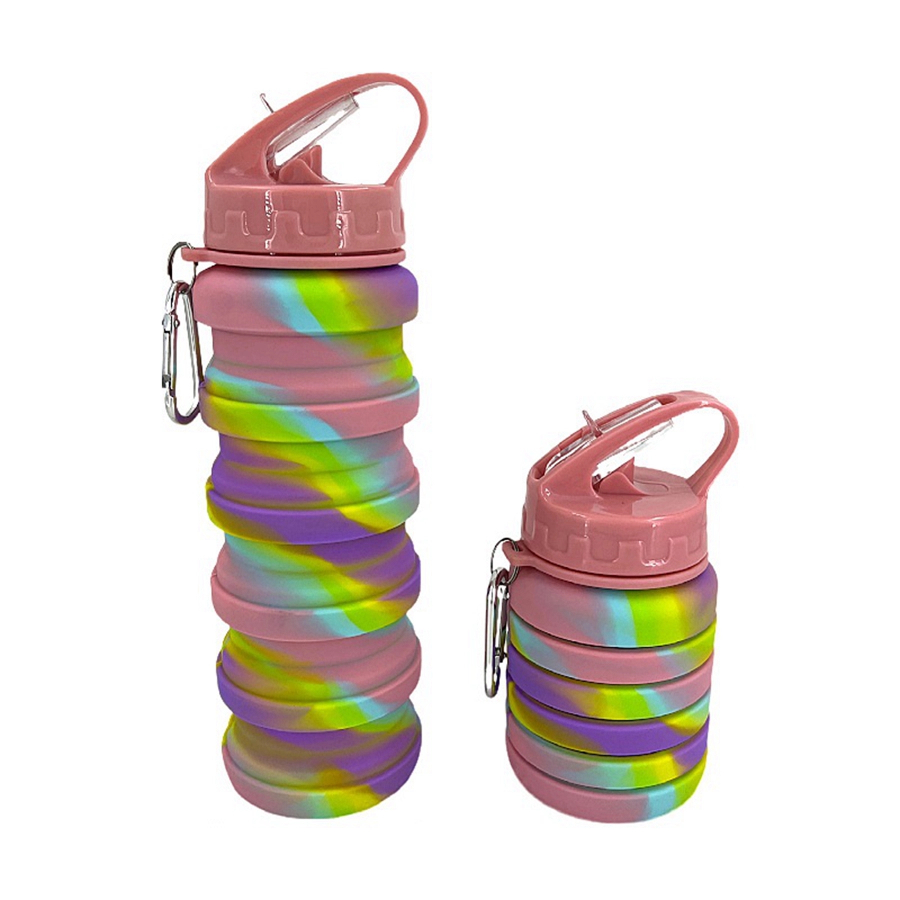 17 Oz. Silicone Collapsible Water Bottle with Straw Lid 7