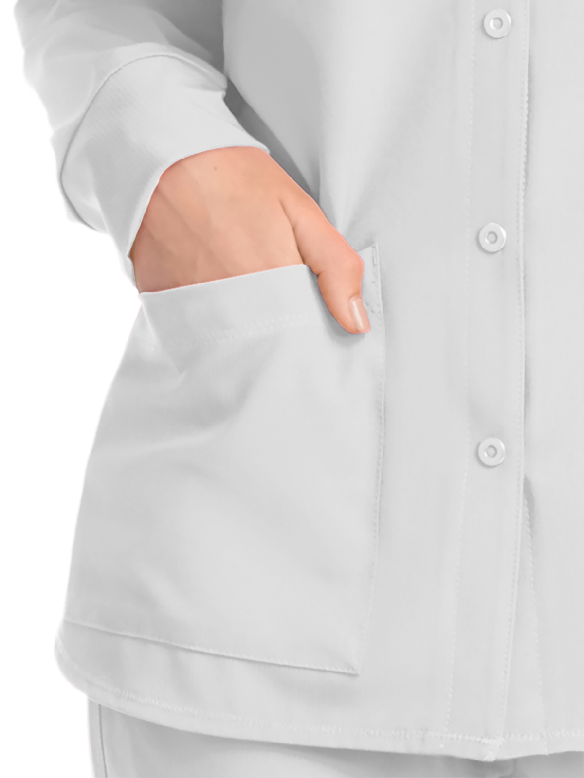 Skechers - Women's Two-Pocket Snap-Front Stability Warm-Up Scrub Jacket 61