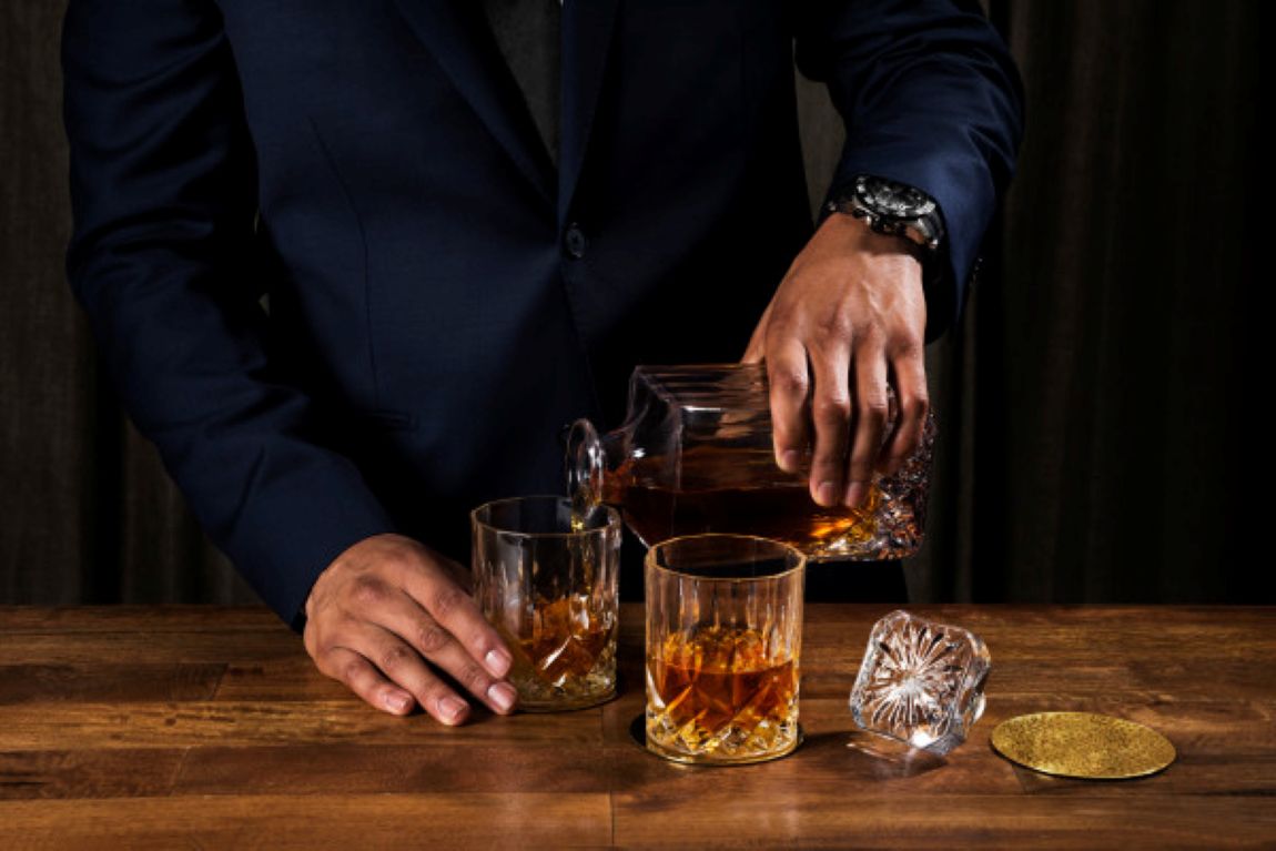 Viski® Admiral™ 3-Piece Decanter & Tumbler Set 3