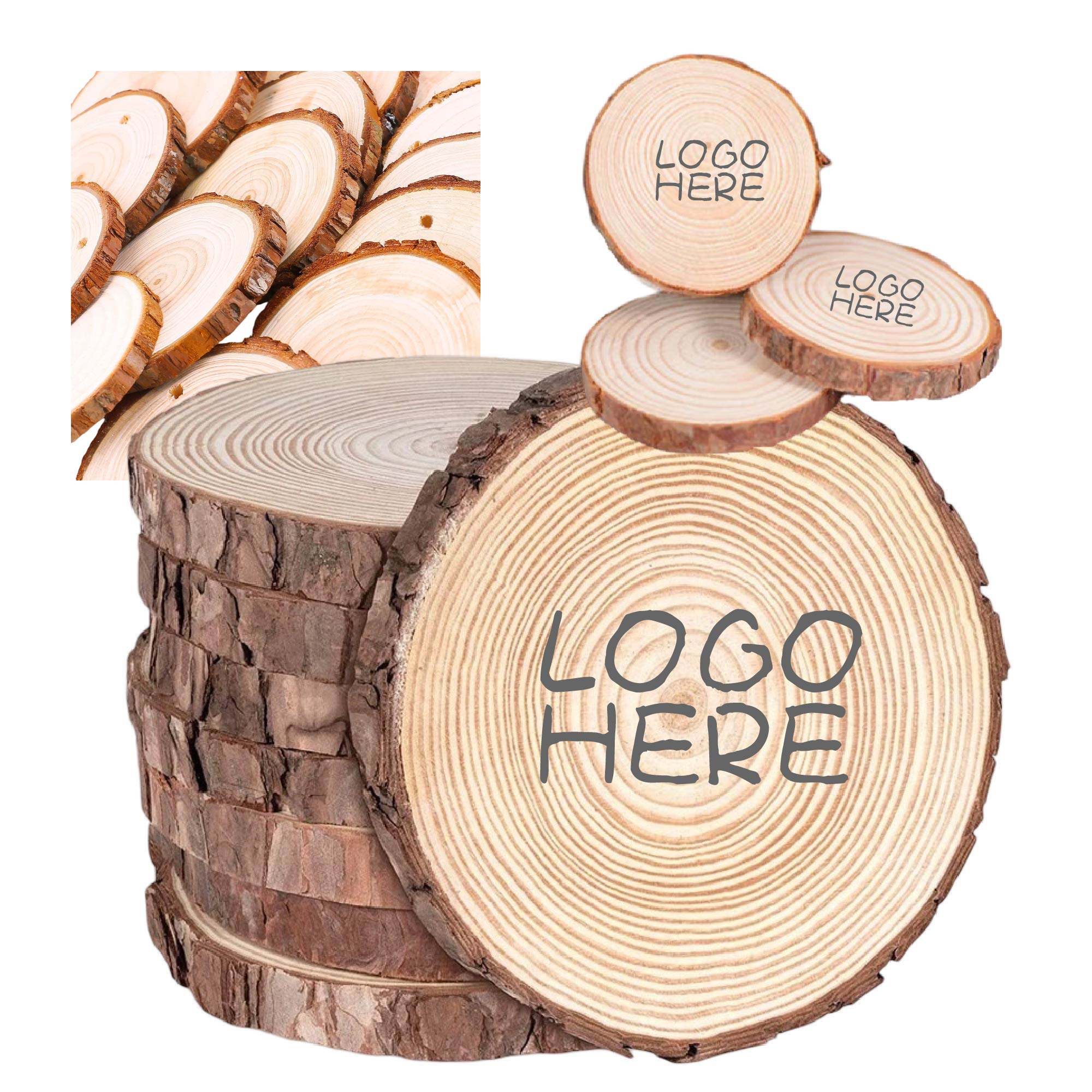 Nature Wooden Round Coaster 2