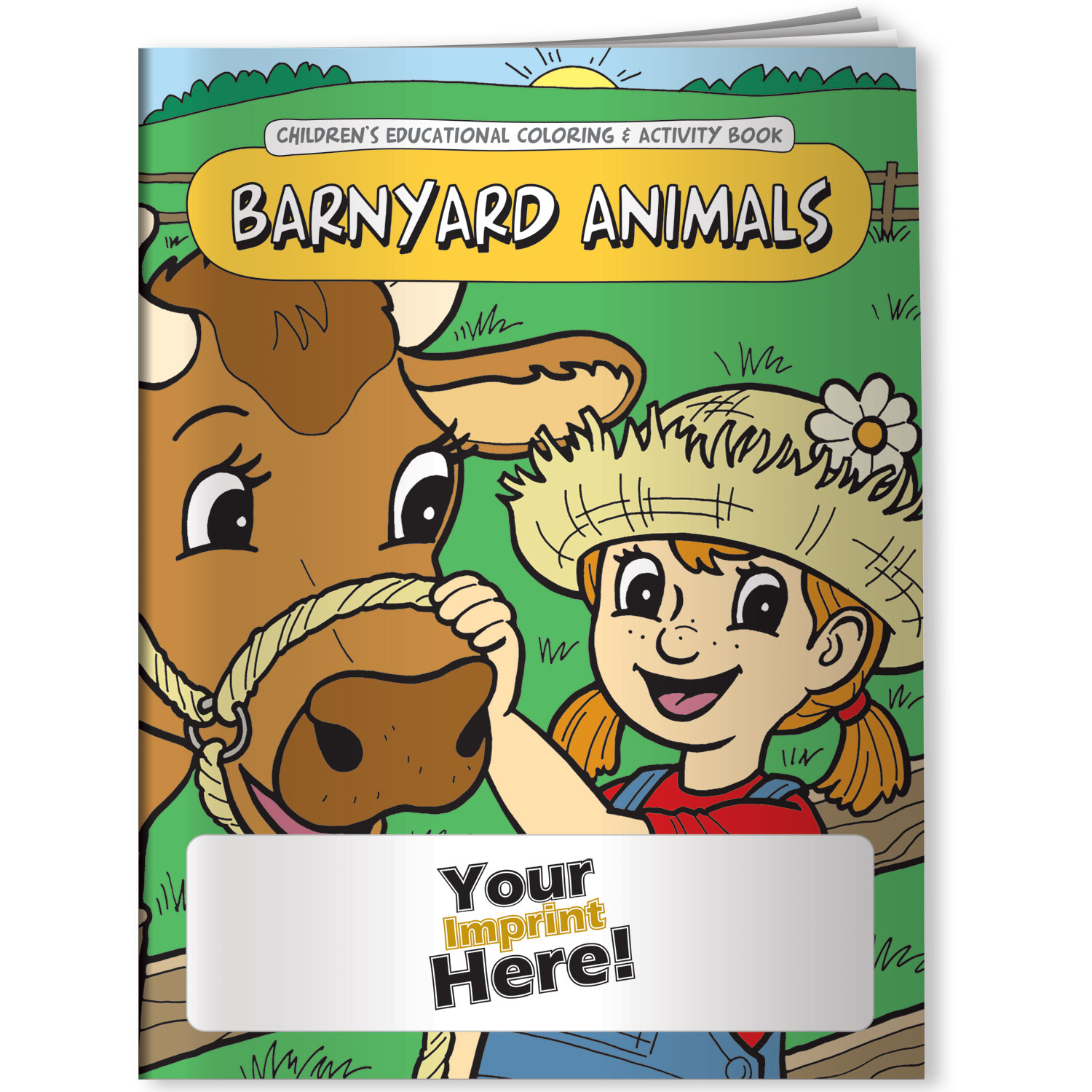 Combo Pack - CB1031 Coloring Book & 4-Pack of Crayons (Imprinted) in a Poly Bag 4