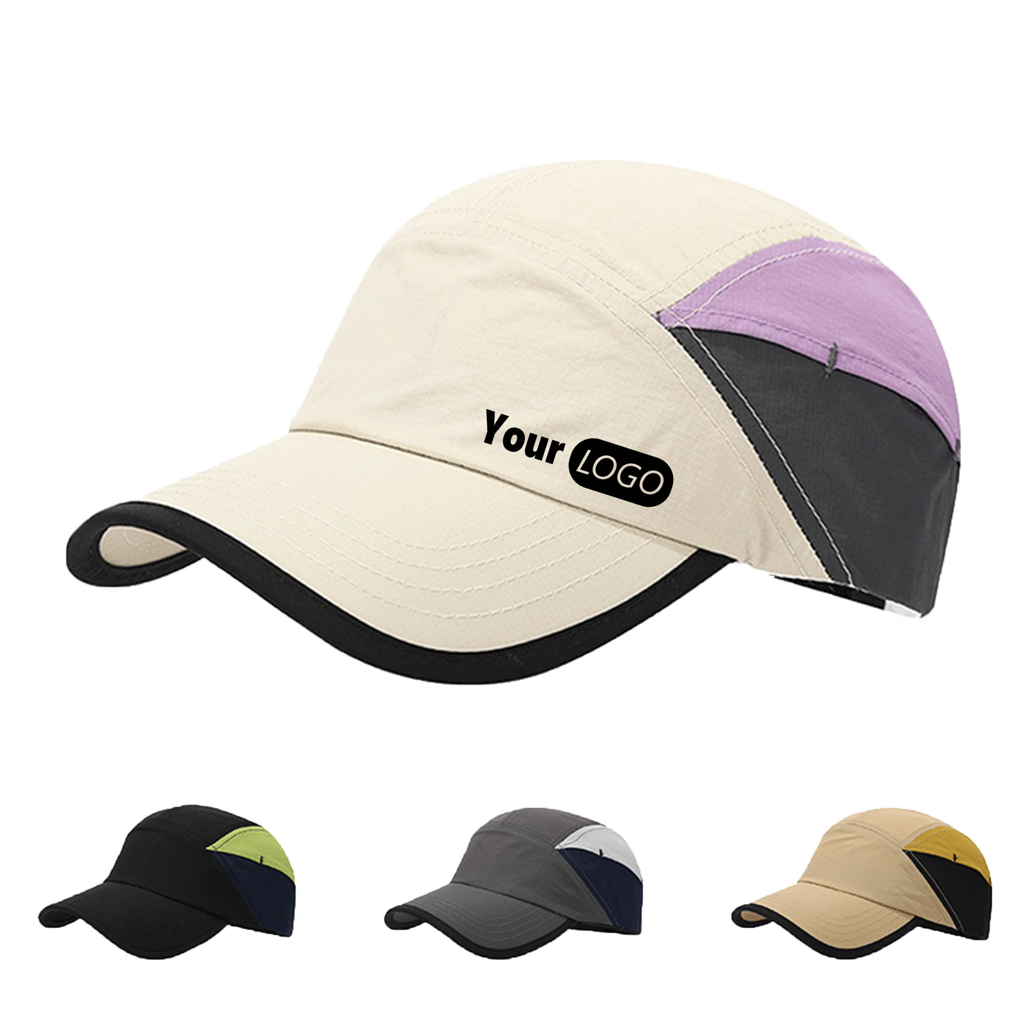 Quick Drying Color Blocked Baseball Cap 3