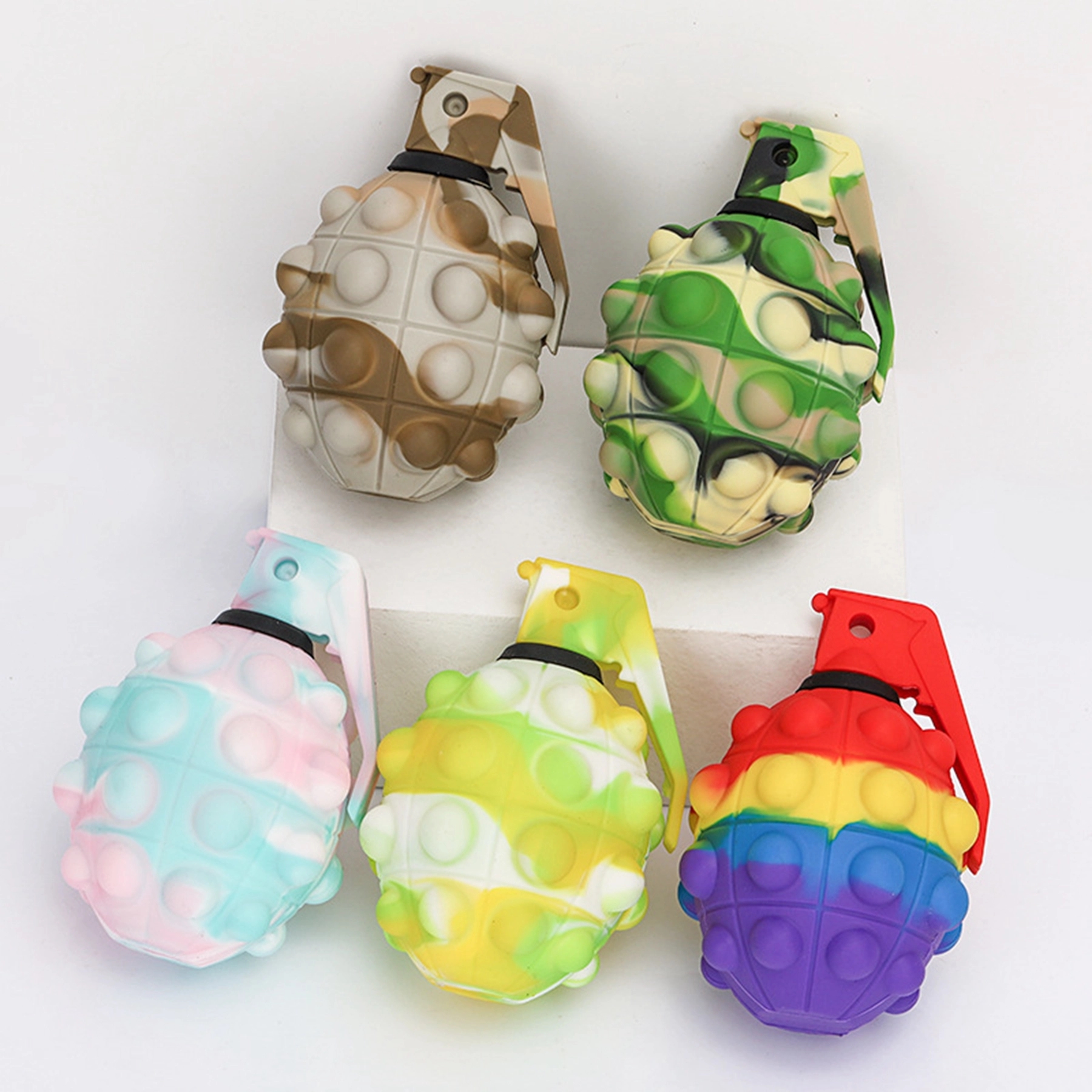 Grenade Shaped Push Pop Bubble Anti Stress Ball 1