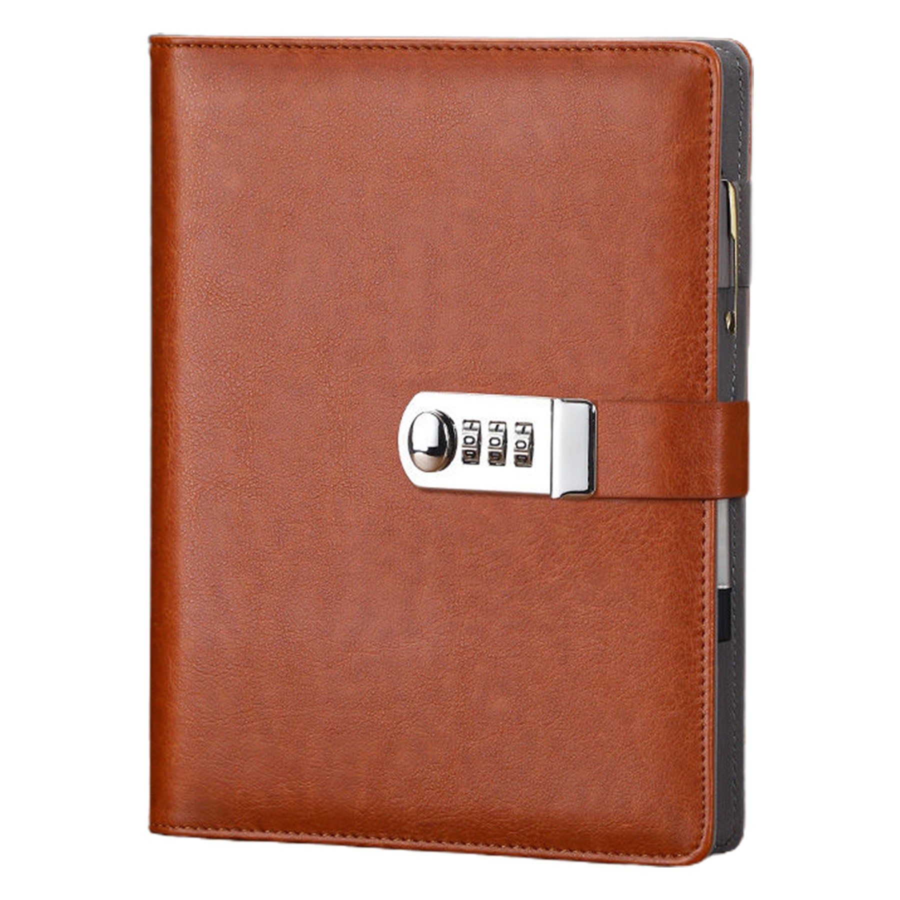 Refillable A5 Notebook W/ Combination Lock 4