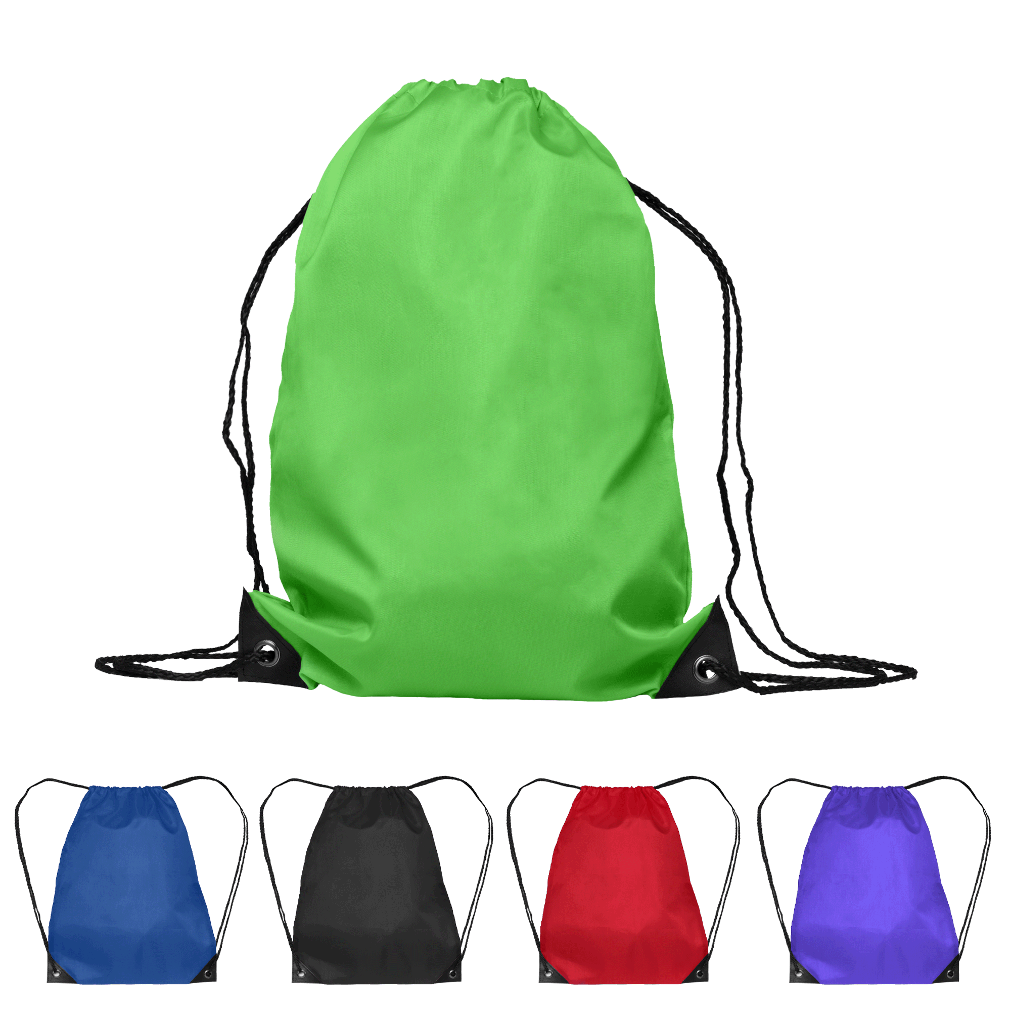 Vilda 210D Polyester Drawstring Backpack - Metallic Imprint 14
