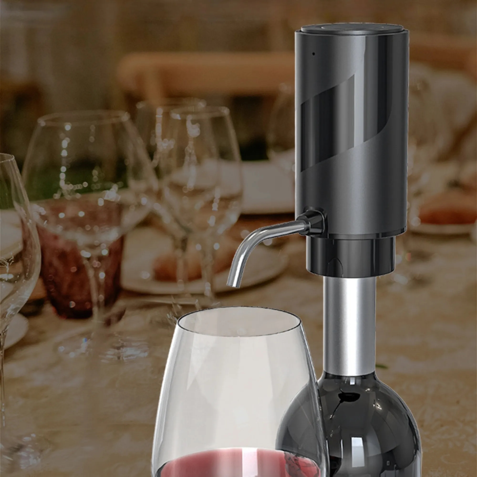 Rechargeable Aerator Electric Wine Decanter 5