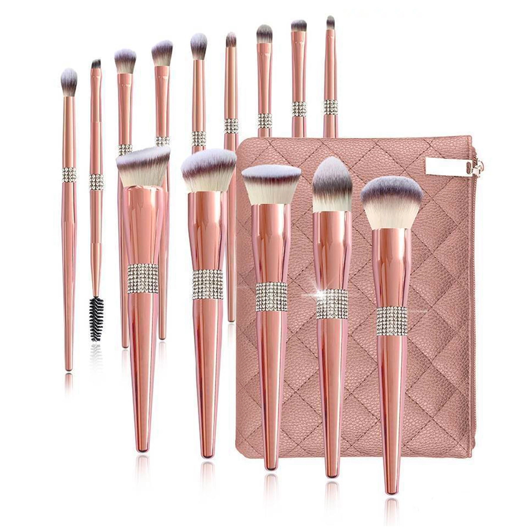 14 Rose Gold Brush Set With Diamond 2